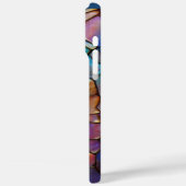 Glam Iridescent Opal Gemstone Hartglas Case-Mate iPhone Hülle (Rückseite / Links)