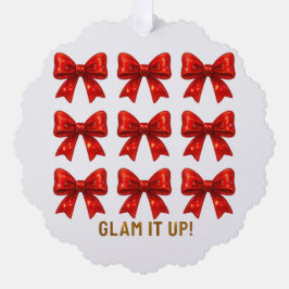 Glam It Up - Bold Bow Muster Energy ✨ Ornament Karte
