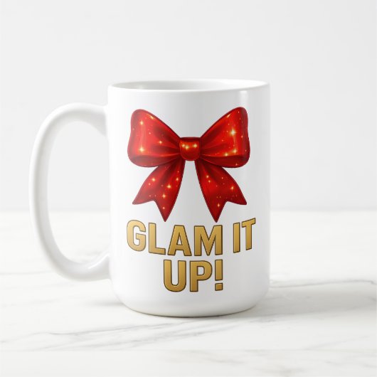 Glam It up Sparkle Bow - Confidence Energy Kaffeetasse (Links)
