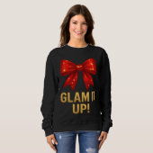Glam It Up Sparkle Bow — Confidence Energy Sweatshirt (Vorne ganz)
