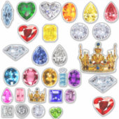 Glam Jewel Sticker art multi color 3D (Vorderseite)