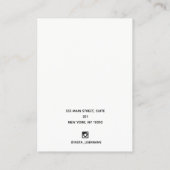 Glam-Kupfer-Glitzer-Ofenanzeige Visitenkarte (Rückseite)