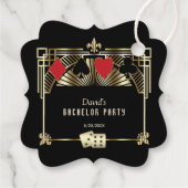 Glam Las Vegas Casino Royale Bachelor Geschenkanhänger (Rückseite)