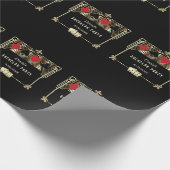 Glam Las Vegas Casino Royale Bachelor Geschenkpapier (Ecke)