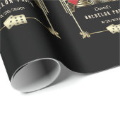 Glam Las Vegas Casino Royale Bachelor Geschenkpapier (Rolleneckpunkt)