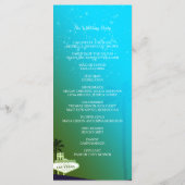 Glam Las Vegas Wedding Program Programm (Rückseite)