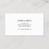 Glam Lashes Skript Text Gold/Schwarz Termin (Rückseite)