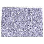 Glam Lavender Lilac Lila Glitzer Große Geschenktüte (Rückseite)