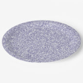 Glam Lavender Lilac Lila Glitzer Pappteller (Schrägansicht)