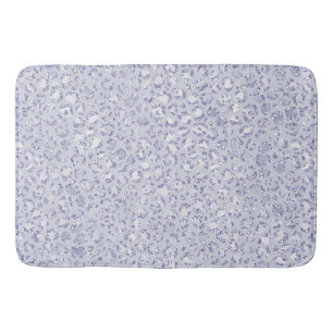 Glam Lavender Lilac Lila Leopard Print Glitzer Badematte