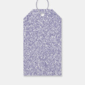 Glam Lavender Lilac Lila Leopard Print Glitzer Geschenkanhänger (Rückseite)