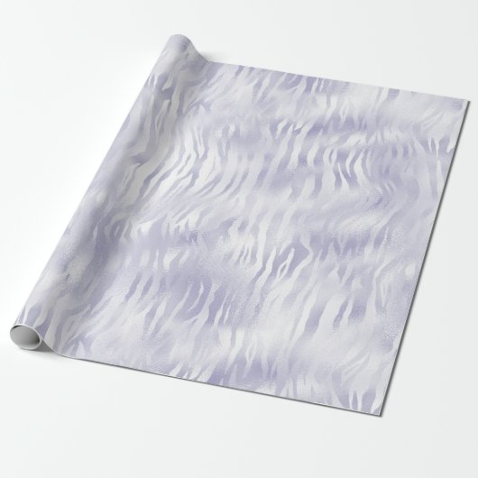 Glam Lavender Lilac Zebra Print Geschenkpapier (Ungerollt)