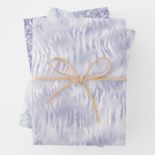 Glam Lavender Lilac Zebra Print Geschenkpapier Set (Beispiel)