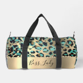 Glam Leopard Boss Lady Duffle Bag (Rückseite)
