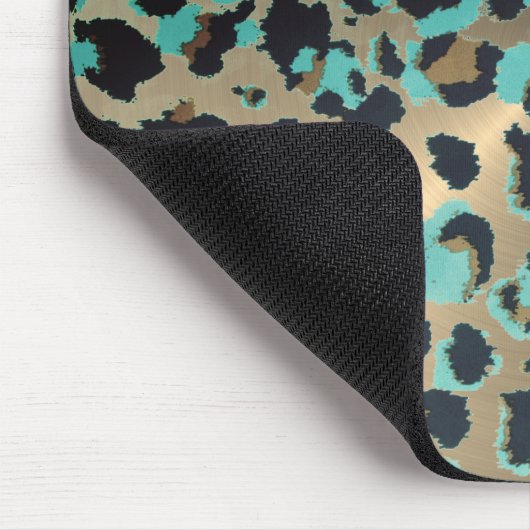 "Glam Leopard Boss Lady Mousepad (Ecke)