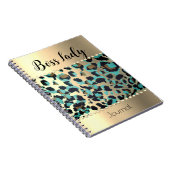 "Glam Leopard Boss Lady Notizblock (Rechte Seite)