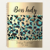 "Glam Leopard Boss Lady Planner Planer (Vorderseite)
