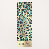 Glam Leopard Boss Lady Yoga Mat Yogamatte (Vorderseite)