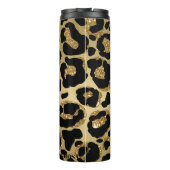 *~* Glam LEOPARD GOLD Glitzer Thermal Tumbler Thermosbecher (Rückseite)