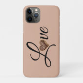 Glam Leopard Heart Love Design Case-Mate iPhone Hülle (Rückseite)