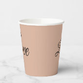 Glam Leopard Heart Love Design Pappbecher (Links)