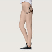 Glam Leopard Herz Liebe Design Leggings (Links)