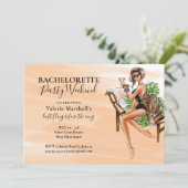 Glam Leopard Junggeselinnen-Abschied Weekend Einladung (Stehend Vorderseite)