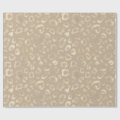 Glam Leopard Spot Muster Safari Gold ID11154 Geschenkpapier (Flach)