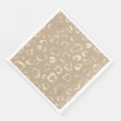Glam Leopard Spot Pattern Safari Gold ID1154 Serviette (Ecke)