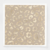 Glam Leopard Spot Pattern Safari Gold ID1154 Serviette (Vorderseite)