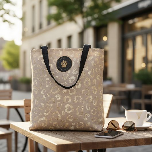 Glam Leopard Spot Pattern Safari Gold ID1154 Tasche