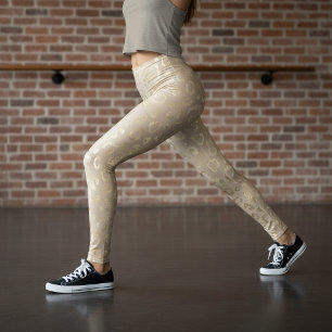 Glam Leopardenmuster Safari Gold ID1154 Leggings