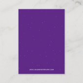 Glam Lila Earring Juwelier Display Visitenkarte (Rückseite)