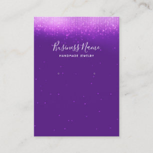 Glam Lila Earring Juwelier Display Visitenkarte