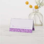Glam Lila Fun Sitzplätze für Bat Mitzvah Party Platzkarte (Vorderseite)