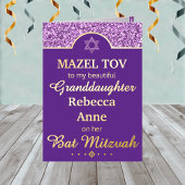Glam Lila Grandtochter Niece Bat Mitzvah Gold