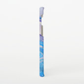 Glam lila Silbermor aus  Glitzer Samsung Galaxy Hülle (Linke Seite)