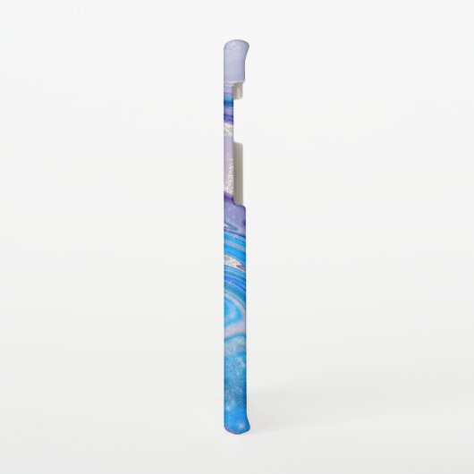 Glam lila Silbermor aus  Glitzer Samsung Galaxy Hülle (Linke Seite)