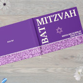 Glam Lila Star von David Bat Mitzvah Gold Gästebuch