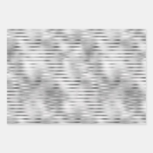 Glam Lila Streifen Geschenkpapier Set (Vorderseite 3)