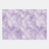 Glam Lila Streifen Geschenkpapier Set (Vorderseite)