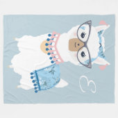 Glam Llama-Decke Fleecedecke (Vorderseite (Horizontal))