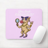 Glam Llama - Fabelhaft von Kopf bis Hoof Mousepad (Mit Mouse)