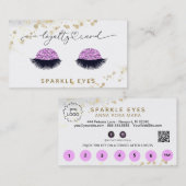 *~* Glam LOGO Gold Eyes QR Visitenkarte (Vorne/Hinten)