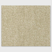 Glam Luxe Gold Glitzer Geschenkpapier (Flach)