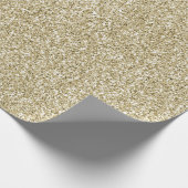 Glam Luxe Gold Glitzer Geschenkpapier (Ecke)