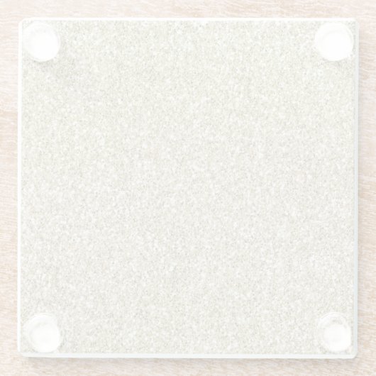 Glam Luxe Gold Glitzer Glasuntersetzer (Rückseite)