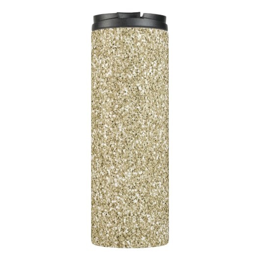 Glam Luxe Gold Glitzer            Thermosbecher (Rückseite)