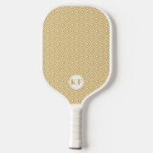 Glam Luxury Monogram personaliz Pickleball Paddle (Rückseite)