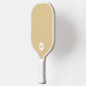 Glam Luxury Monogram personaliz Pickleball Paddle (Links)